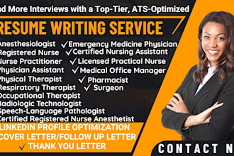 write ats professional registered nurse, physician assistant, healthcare resume
