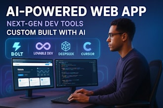 build website web application with bolt new ai lovable dev ai deepseek cursor v0