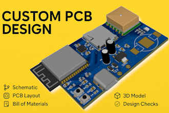 design a custom pcb and electronic circuit