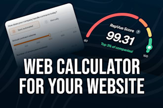create a custom web calculator tailored to your business needs