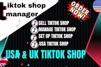 set UK tiktok shop organise tiktok shop sell USA tiktok shop manage tiktok shop