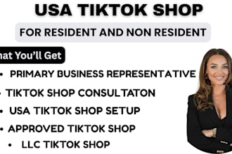 create USA tiktok shop tiktok store tiktok shop approval for non USA resident