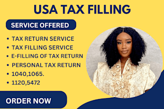 prepare US tax filing, 1040, calculate and file your sales tax in all US states