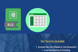 help you with excel vlookup, data entry, and analysis