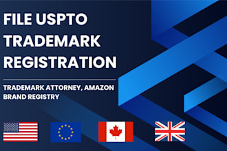 file US UK canada trademark amazon brand registry hong kong  vat registration
