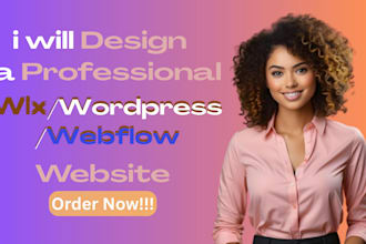 design or redesign webflow wix wordpress websites