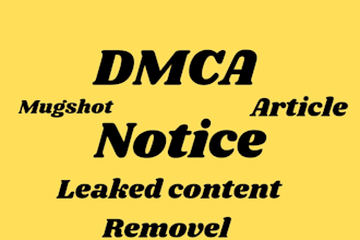remove negative unwanted defaming false bad article mugshot case under dmca