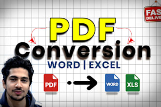 convert PDF to editable word or excel fast and accurately