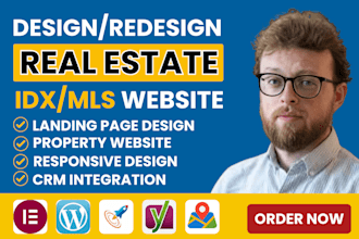 build real estate landing page, real estate agent idx mls or investor website