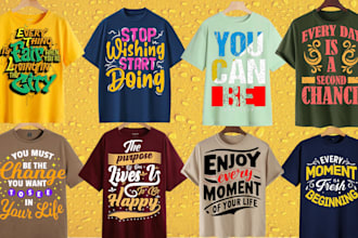 design graphic, custom merchandise and typography  t shirt
