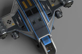 render 3d automotive,galactic spaceship,vfx,game asset,hard surface,solidworks