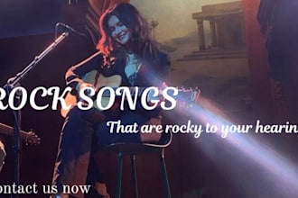 be your songwriter, female singer for metal, growl, scream, hard rock, punk song