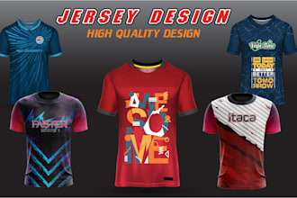 design a full print sublimation jersey or uniform