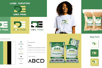 do logo design and branding kit with brand identity design