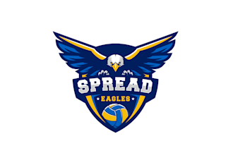 design modern women volleyball club logo