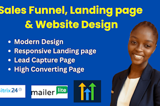 build responsive landing page, gohighlevel sales funnel, mailerlite website