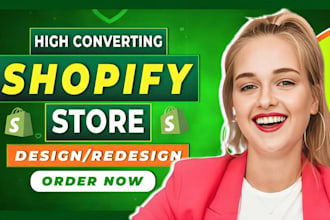 do custom shopify store, shopify website design and redesign
