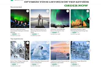 optimize and boast your tripadvisor, viator, and gyg listings for more bookings