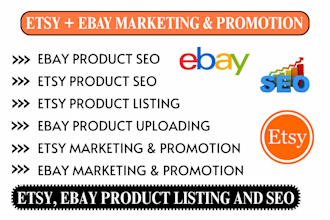 do etsy listing ebay shop promotion etsy ebay dropshipping product uploading SEO