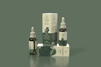 design custom box packaging and labels with dielines