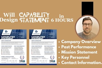design government capability statement, capability statement in 6 hours