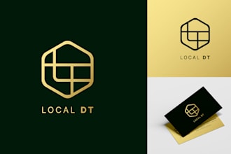 do luxury minimalist monogram and initial letter logo design