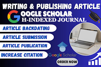 write and publish article in google scholar peer reviewed indexed journal