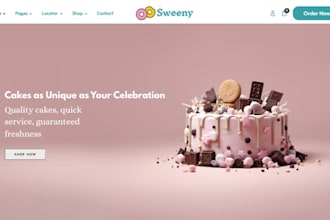 build catering website restaurant cafe bakery shopify food delivery website