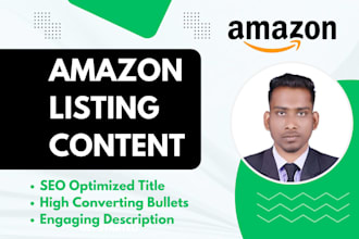 write SEO optimized amazon product listing content