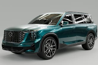 model 3d custom suv car in ue5 for product animation,unique body kit,3d texture