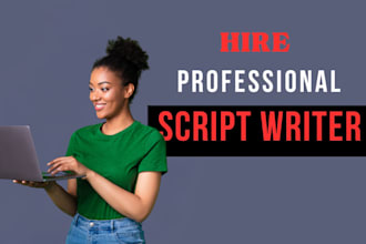 research and write your youtube video script