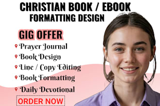 create prayer journal daily devotion christian book design