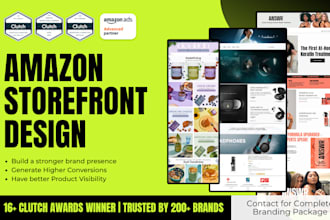 do amazon storefront design and amazon brand store setup
