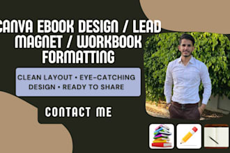 do canva ebook design lead magnet workbook ebook formatting and layout design