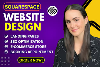 design squarespace website redesign square website and website development