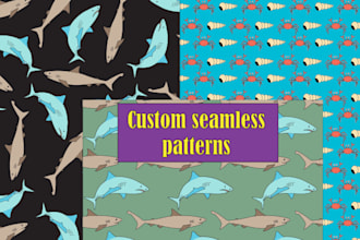 design seamless repeat patterns, for textile, home decor