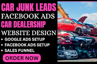 generate quality car junk leads, car dealership leads via facebook ads