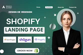 clone shopify landing page, shopify store design, gempages pagefly shogun replo