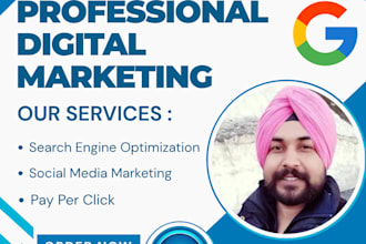 do professional digital marketing SEO,  PPC and social media