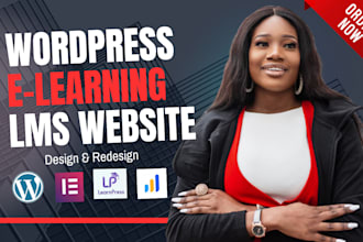 wordpress elearning lms website learnpress website learndash tutor lms website