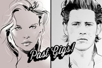 draw your photo / portrait / profile picture