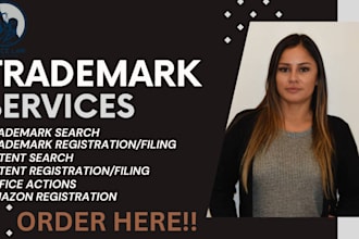 be trademark attorney, do patent search, tm search, patent and trademark filing
