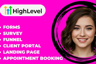 do form client portal landing page ghl webinar funnel in gohighlevel ai bot