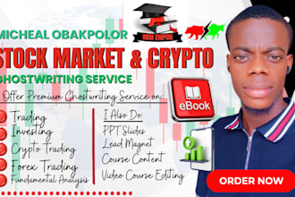 stock market, forex trading, investing, crypto trading ebook, course content