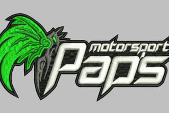 digitize image for embroidery logo in dst pes pxf asap