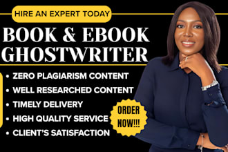 book ghostwriter, KDP book writer, self help book writer, nonfiction ghostwriter