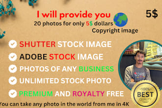 provide you 4k quality stock photo video unlimited anychoice