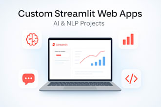 build custom web apps for ai, ml and nlp projects