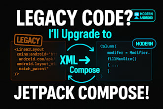 convert your old XML android UI to jetpack compose
