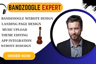bandzoogle website music production band website  website design artist website